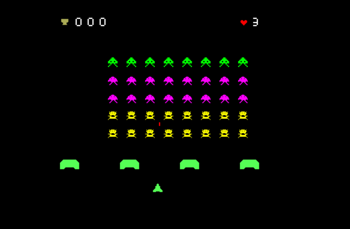 Space Invaders Game Screenshot